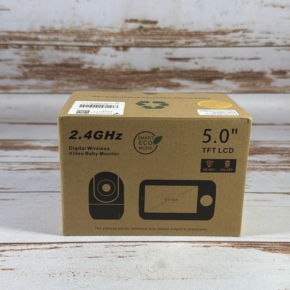 HelloBaby HB6550 Video Monitor 5" Screen 2-Way Audio NEW